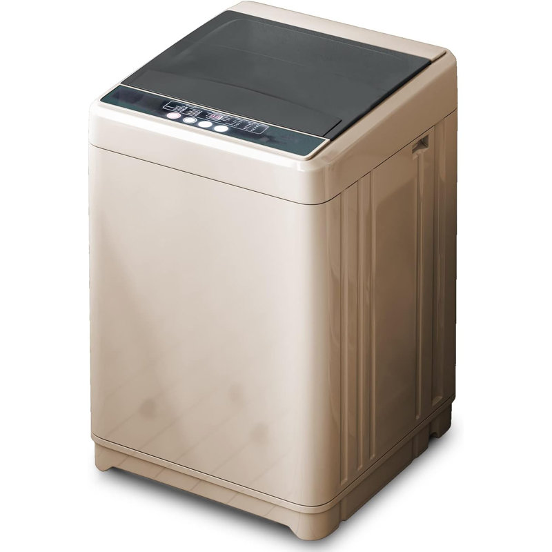 Portable Washer and Dryer Set, 17.6LBS Full-Automatic Washing Machine & 13LBS Compact Dryer, Brown