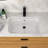 22 Inch White Ceramic Undermount Bathroom Sink With Overflow