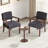 Soave 32.6'' Tall Velvet Accent Chairs Sets for Living Room, Accent Armchair with End Table-2096779230