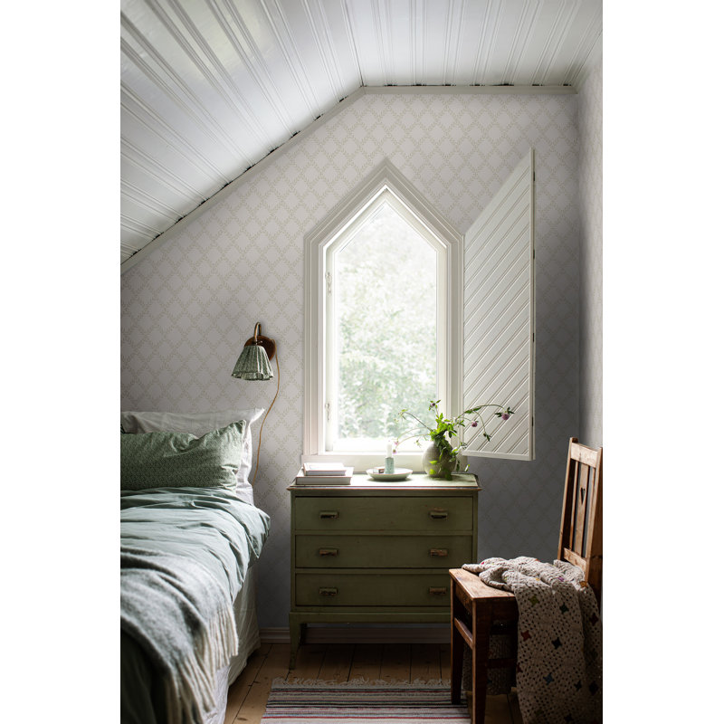 Papier peint feuilles de treillis Borastapeter, Naturel