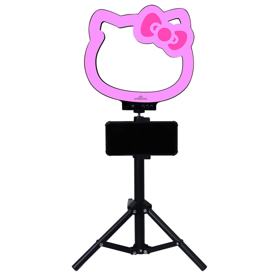 Davaughn 10 Inch RGB Desk Ring Light with Stand and Phone Holder LED Selfie Light with Rainbow Color Trinx