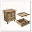Tables de chevet avec 4 tiroirs, table de bout avec rangement en bois et tablette cachée-1629976217-1629840982