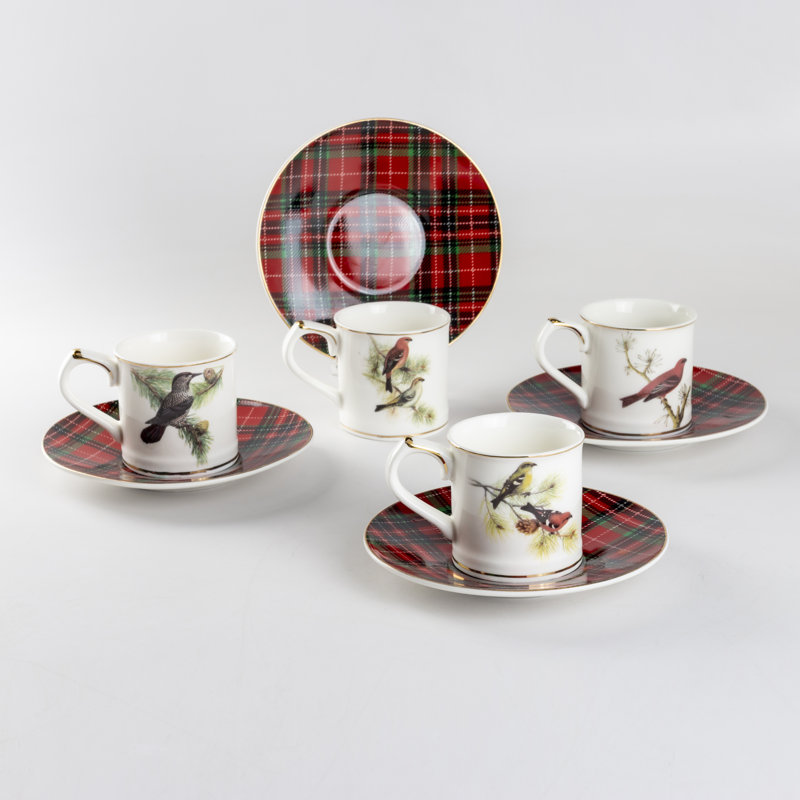 Porcelain Espresso Cup and Saucer