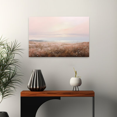 «Evening View Serene Contemporary Coastal Landscape Art»
