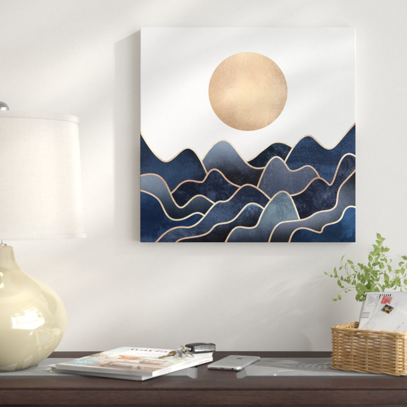 «Waves», impression sur toile, H 18 po x l 18 po x P 1,5 po