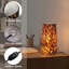 Lampe de table champignon en verre de 9,8 po fabriquée à la main avec interrupteur à intensité variable et support de lampe E12-1503090659