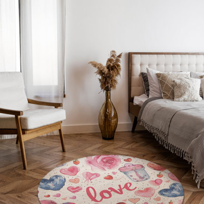 Tapis tressé Love Love