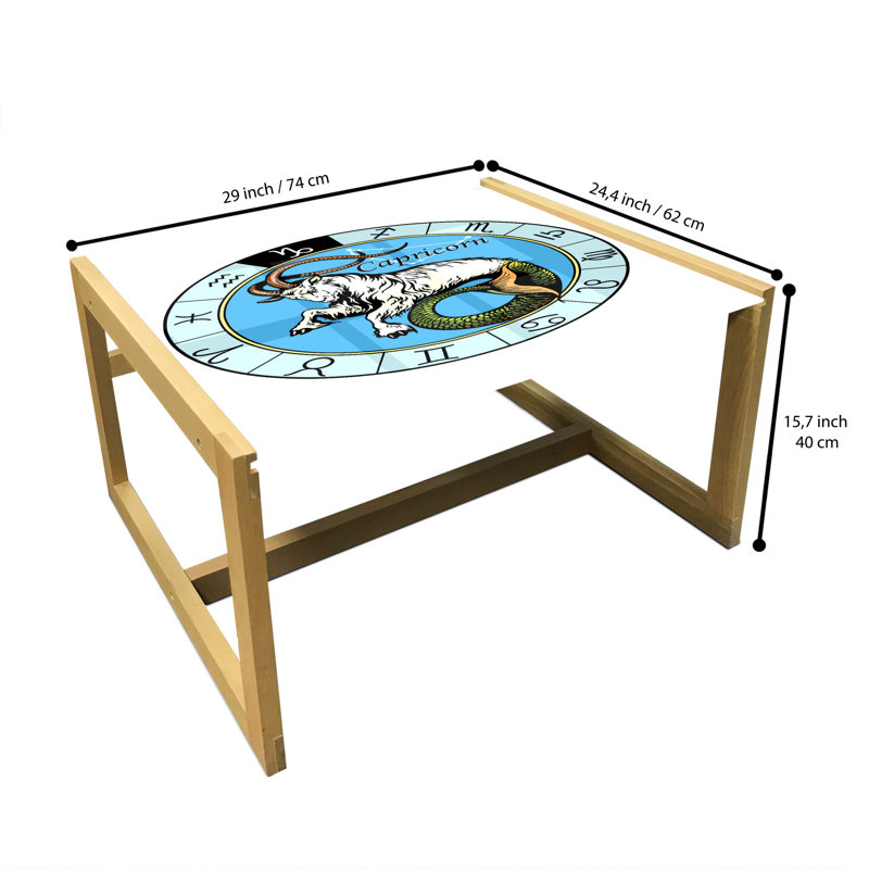 Ineva Sled Coffee Table, 40cm H x 74cm W x 62cm D