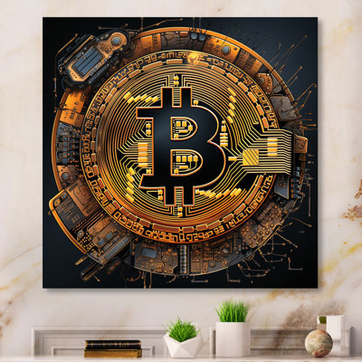 17 Stories Bitcoin Crypto Seal - Print on Canvas