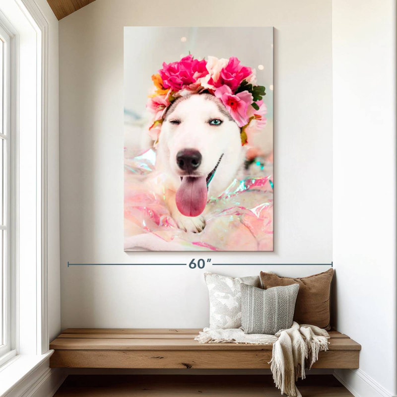 Brampt Cute Husky, 51" H x 34" W