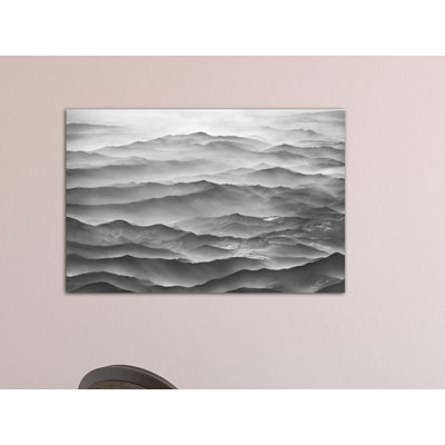 Ocean Mountains Graphic Art Print on Canvas