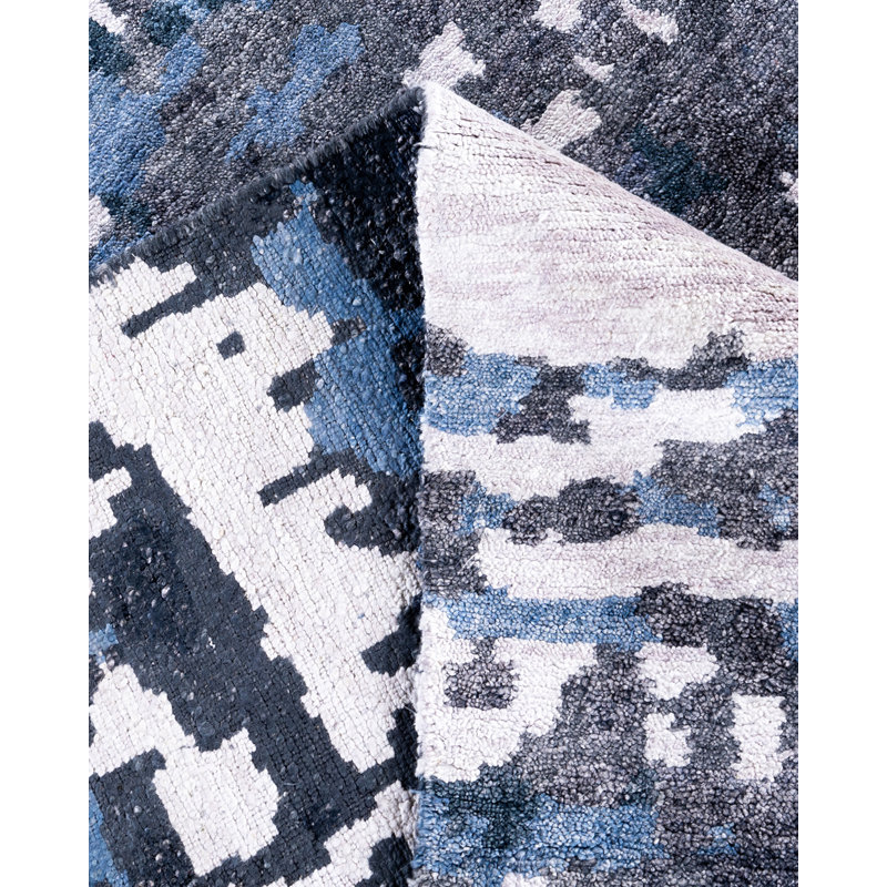 Overdyed One-of-a-Kind Rectangle 8'1" X 10'1" Hand Knotted Area Rug