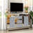 DeGrailly 57" Wide 3 Drawer Mirrored Glass Sideboard