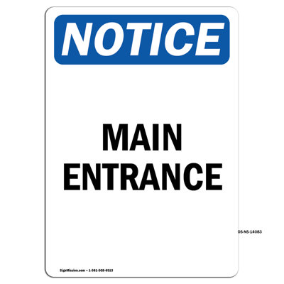 Main Entrance Sign