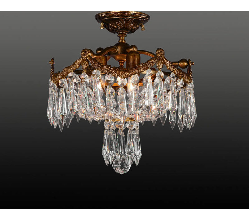 Bazemore Crystal Semi Flush Mount