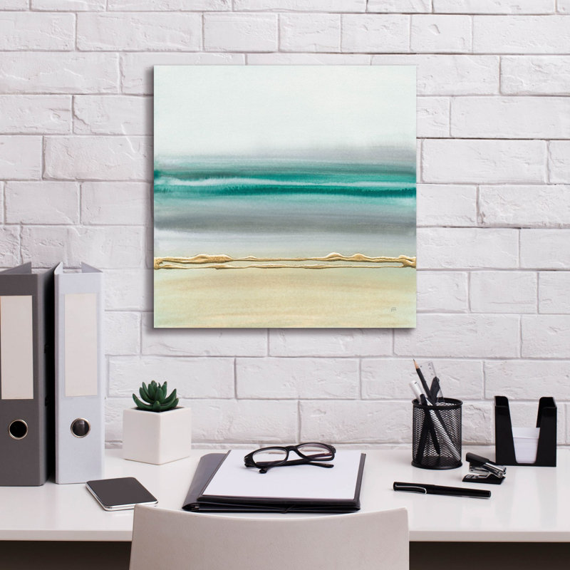 Linear Emerald 2' by Chris Paschke Canvas Wall Art, 18" x 18"