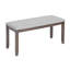 Ensemble de salle à manger 6 pièces en bois deux tons avec banc, design moderne-129431763-129431758-129431756-129431755