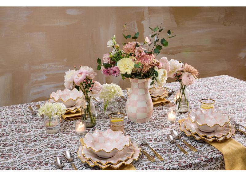 Rosy Check Tall Vase