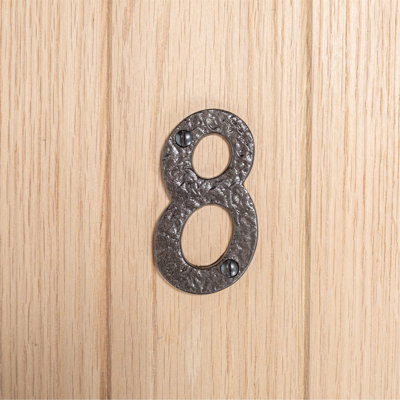 7.8cm H Iron House Number