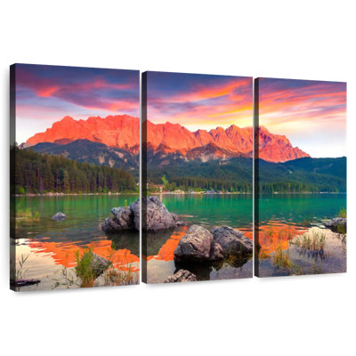 Scène de montagne Alvord Eibsee Lake