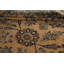 Tapis décoratif en laine brun noué à la main des années 1900 de conception unique 10 pi 9 po x 17 pi 11 po
