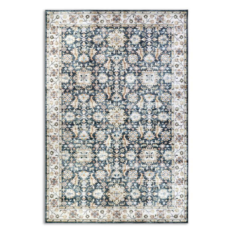 Saveh Oriental Machine Woven Area Rug
