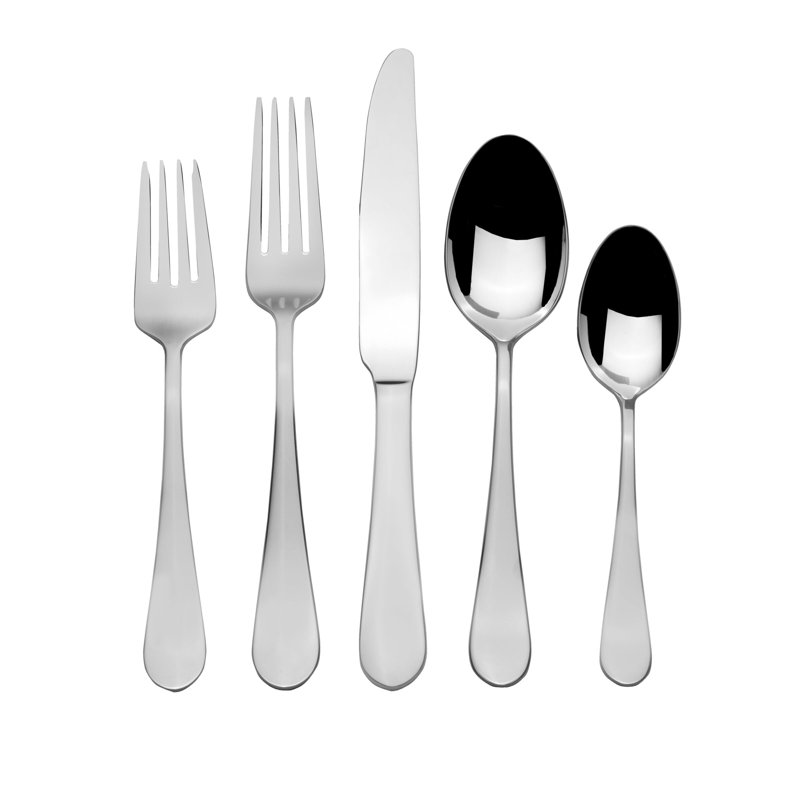 Towle Living Basic 20 Piece Flatware Set, Service For 4, 18/0 Stainless Steel