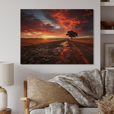 Couchers de soleil de Catham Canada - impression sur bois sans cadre