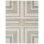 Geometric Hand Tufted Wool Area Rug in Taupe/Ivory