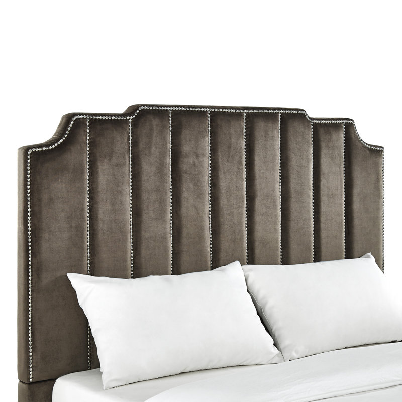 Pont Upholstered Headboard, Brown, Queen