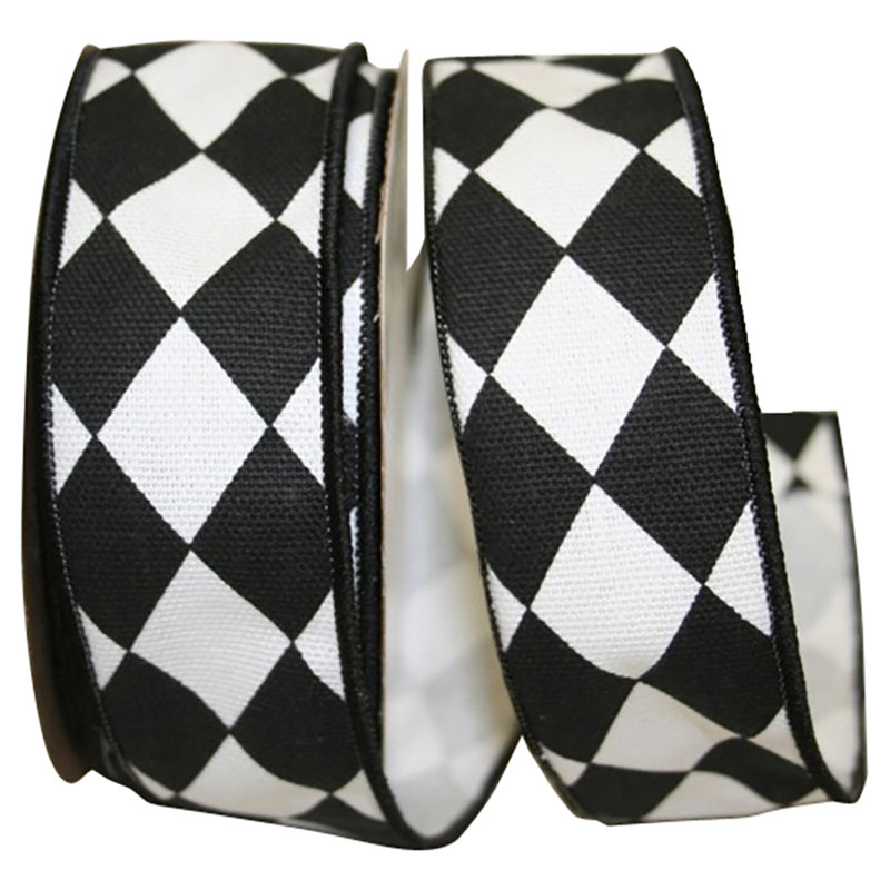 Decorative Accent, 1.38" H x 4" W x 4" D, Black/White