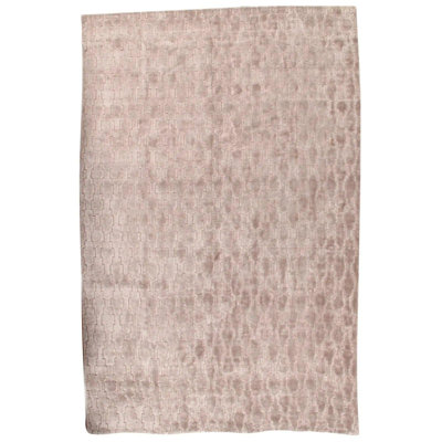 Canvello Modern Bambo Silk Hand-Loom Rug - 6'1" X 9'4"