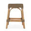Robias 24.5"H Rectangular Rattan And Water Hyacinth Counter Stool-447179515