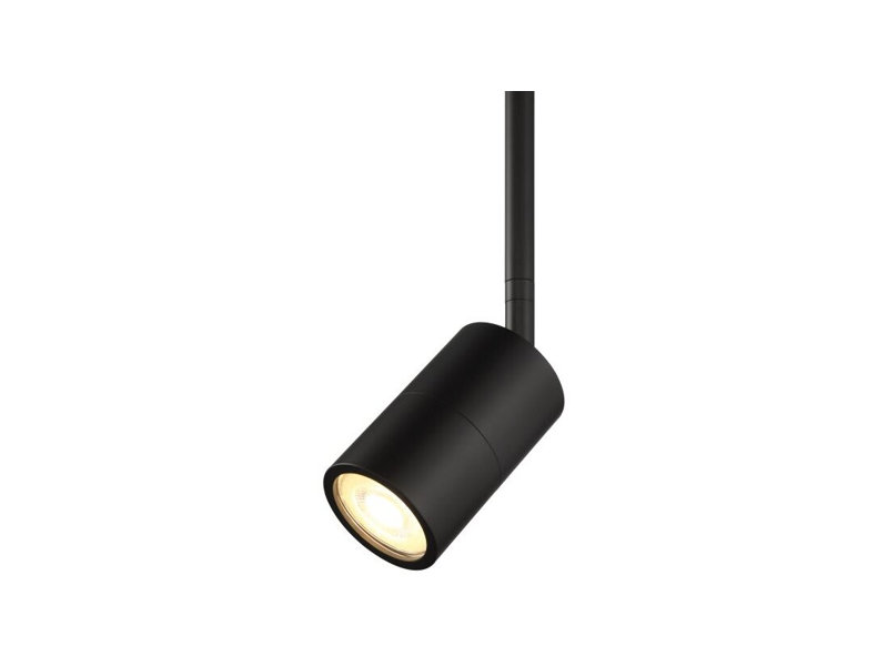 8CC6403693A848E6AFD6DD26AE55EF54 Spot mural ou plafonnier Cafe 1 lumière, fini noir mat, Black