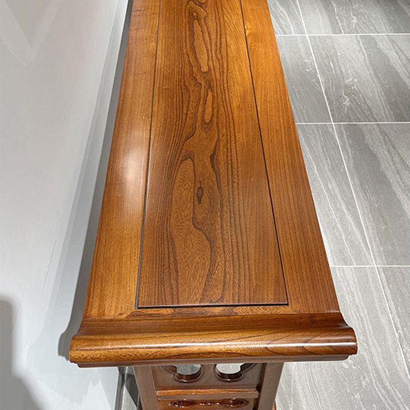 Console d'entrée chinoise en orme massif, H 31,5 po x l 50,4 po x P 15 po