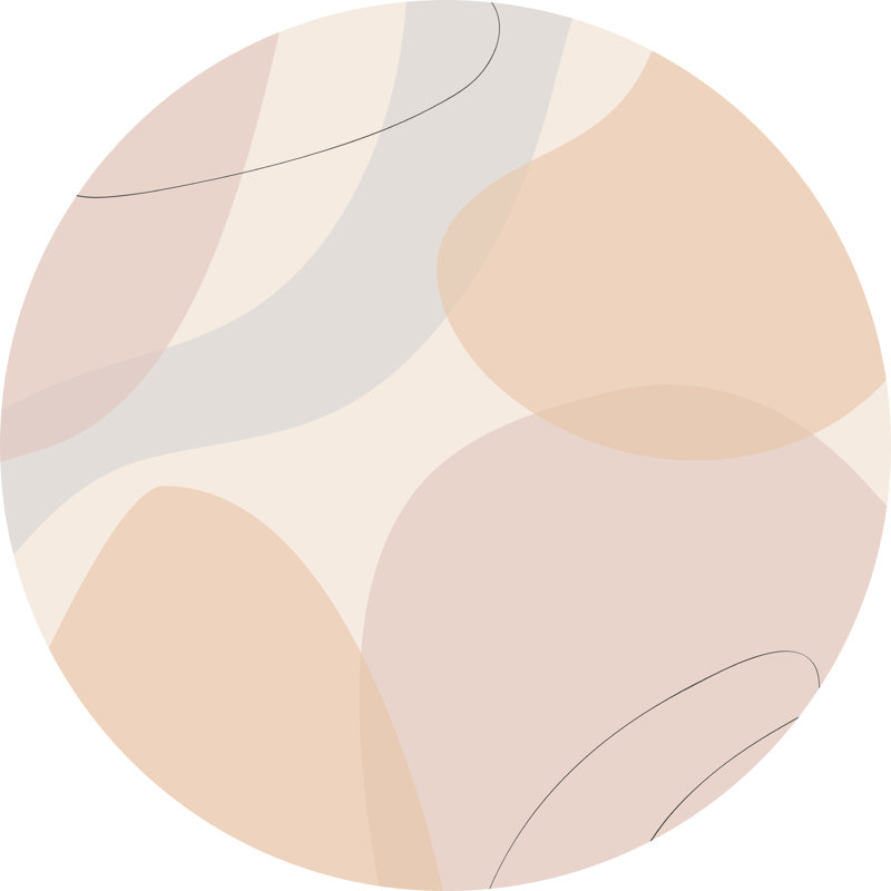 Davyon Vinyl Machine Printed Area Rug, Round 150cm