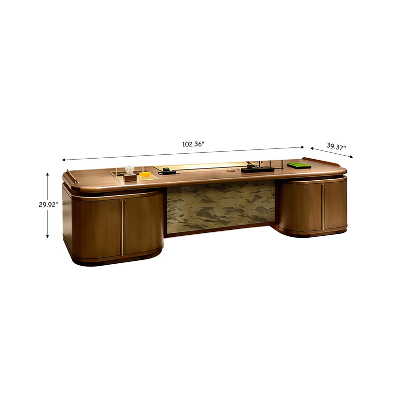 Bureau de direction 102,36 po, H 29,92 po x l 102,36 po x P 39,37 po