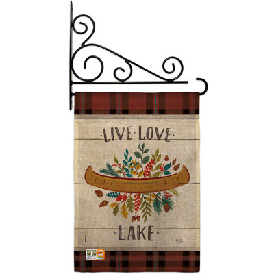 Double Sided 18.5'' H x 13'' W Burlap Garden Flag