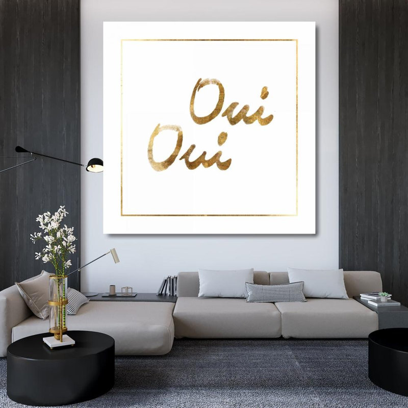 Art sur toile tendue Lark Manor ™ PI Studio Gallery: Oui Oui, H 36 po x l 36 po