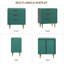 Commode 3 tiroirs cannelée pour chambre à coucher, commode en bois avec poignées en métal pour le rangement du salon ou du couloir-1168093392
