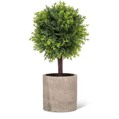 Pot topiaire en cèdre artificiel 9,5 po