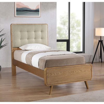Lit rembourré Mid-Century moderne pour chambre à coucher
