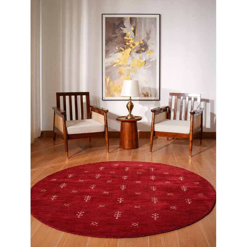 Tapis écologiques tissés à la main Onna, Rond 6 pi
