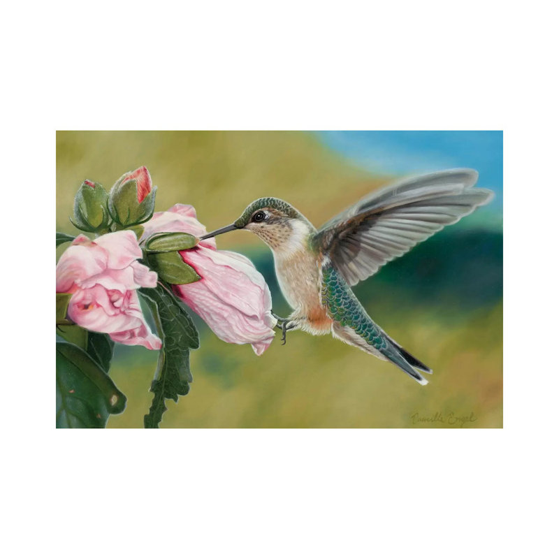 Tickled Pink by Camille Engel - Wrapped Canvas Painting, 66.04 cm H x 45.72 cm W
