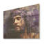 «Jesus Passions», collage mural mauve, art mural sur bois de pin naturel-101403201