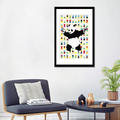 Street Panda Graphic Art on Canvas