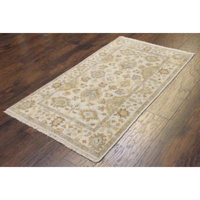 One-of-a-Kind 3' X 5' Wool Area Rug in Ivory