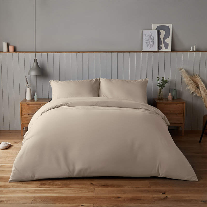 Silentnight Supersoft Duvet Set, Single - 1 Standard Pillowcase, Natural