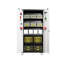 Armoire verrouillable en métal avec 4 tablettes réglables - idéale pour le garage et le rangement de bureau