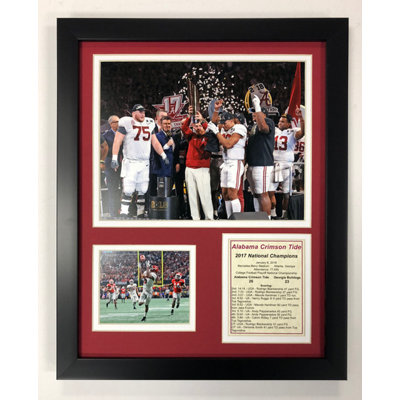 « alabama-2017 pcp national champions », reproduction de photo encadrée